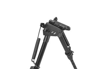 Image of Vism KPM Spring Loaded Aluminum Bipod,Black w/Keymod/Mlok/Picatinny Mounting System, VBKPM