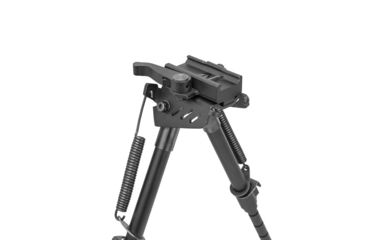Image of Vism KPM Spring Loaded Aluminum Bipod,Black w/Keymod/Mlok/Picatinny Mounting System, VBKPM