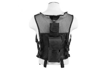 Image of VISM Lightweight Mesh Tactical Vest, Black CMTV2951B