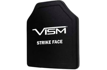 Image of VISM LVL III+ SRT Ceramic/PE Ballistic Plate, 10X12, Curved Shooters Cut, Black, BP3PC1012