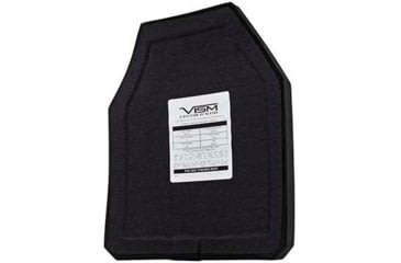 Image of VISM LVL IV Ceramic/PE Ballistic Plate, 11X14, Multi-Curve Shooters Cut, Black, B4C1114
