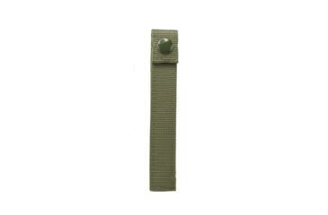 Image of VISM Molle Long 6in Thumb Snap Straps, 4 Pack, Green CVMSL3011G