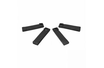 Image of VISM Molle Small 4in Thumb Snap Straps, 4 Pack, Black CVMSS3012B