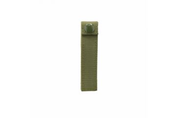 Image of VISM Molle Small 4in Thumb Snap Straps, 4 Pack, Green CVMSS3012G