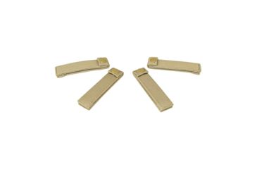 Image of VISM Molle Small 4in Thumb Snap Straps, 4 Pack, Tan CVMSS3012T
