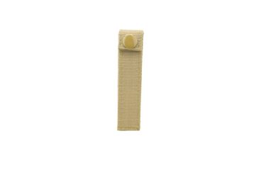 Image of VISM Molle Small 4in Thumb Snap Straps, 4 Pack, Tan CVMSS3012T