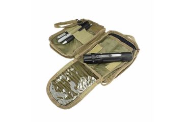 Image of Vism Molle Utility Pouch With U.S. Patch, Tan CVAP3006T