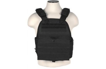 Image of VISM Plate Carrier Vest - Black CVPCV2924B