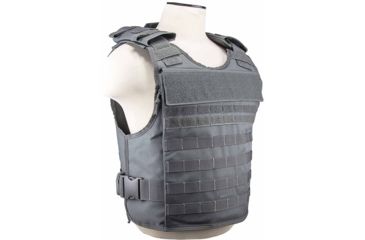 Image of VISM Plate Carrier Vest w/External Hard Plate Pockets, Urban Gray, Medium - 2XL, CVPCVEP2984U