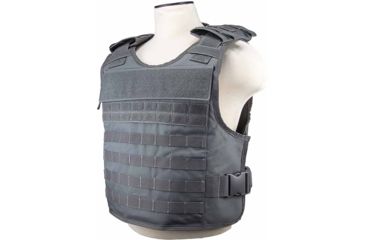 Image of VISM Plate Carrier Vest w/External Hard Plate Pockets, Urban Gray, Medium - 2XL, CVPCVEP2984U