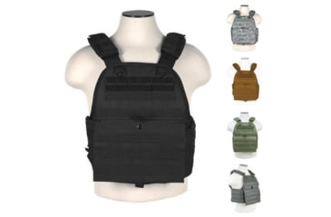 Image of VISM Plate Carrier Vests, Black, Digital Camo, Digital Tan, Green, Urban Gray