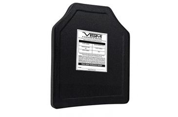 Image of Vism Polyethylene Ballistic Plate - Shooters Cut 10in X12in, Black BPC1012