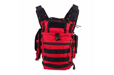 Image of VISM PVC First Responders Utility Bag, Red w/ Black Trim, CVFRB2918R