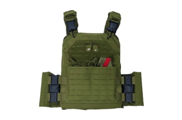 Image of VISM Quick Release Laser Cut Plate Carrier, 10x12in, Green, CVLCQR3054G