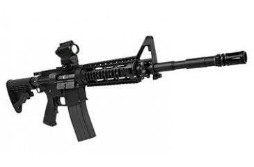 Image of Vism Red &amp; Blue Dot Reflex Optic - 1.7in H with Integrated Green Laser, Black VDBRGLB