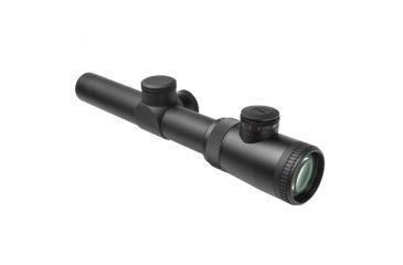 Image of VISM Safari Series 1.1, 4X24 Rifle Scope/Red And Green Illum./Cross Plex Reticle, Green Lens, Black VSAFS11424G