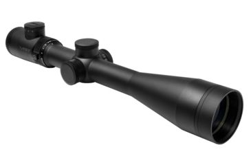 Image of VISM Safari Series 2.5, 10X50 Rifle Scope/Red And Green Illum./Cross Plex Reticle, Green Lens, Black VSAFS251050G