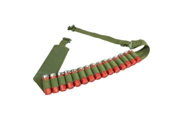 Image of VISM Shotgun Bandolier Sling,Green AASHG