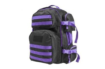 Image of VISM Tactical Backpack, Black w/ Purple Trim CBPR2911