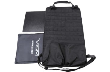 Image of VISM Tactical MOLLE Seat Panel Organizer, Black, CVTACSEAT3034B