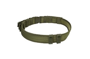 Image of Vism Tactical Shooting / Gun Belt w/ Two Pouches, Green, Adjustable Waist Size 32 - 49 in CVBLT2978G