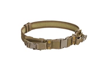 Image of Vism Tactical Shooting / Gun Belt w/ Two Pouches, Tan, Adjustable Waist Size 32 - 49 in CVBLT2978T