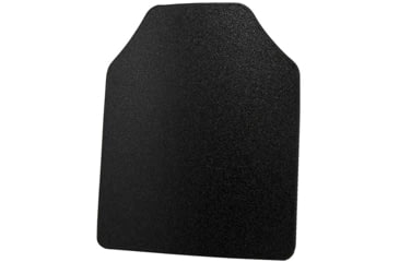 Image of Vism UHMWPE Curved Shooters Cut 10x12in Level IIIA Hard Ballistic Plate/Pistol Caliber Protection, Black, BUDC1012