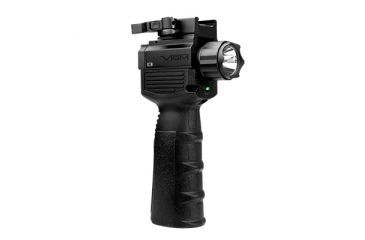 Image of VISM Vertical Grip w/ Green Laser and LED Flashlight, Black VAQVGFLG