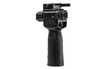 Image of VISM Vertical Grip w/Strobe Flashlight &amp; Red Laser - Gen2, 200 Lumens VAQVGFLRV2