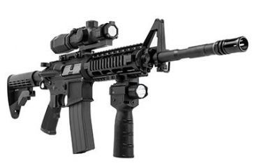 Image of VISM Vertical Grip w/Strobe Flashlight &amp; Red Laser - Gen2, 200 Lumens VAQVGFLRV2