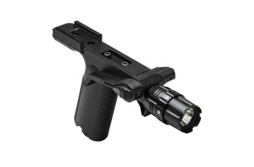 Image of Vism VGF 250 Lumen LED Flashlight Vertical Grip / Picatinny, Black, VAARVGFLPR