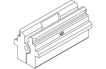 Image of VISM Vice Block for XD Slides, Blue, VTVBXD