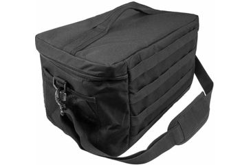 Image of Vism By Ncstar Medium Insulated Cooler Lunch Box With Molle/Pal Webbing, Black, CVKOLM3023B