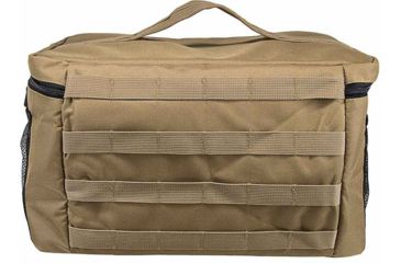 Image of Vism By Ncstar Medium Insulated Cooler Lunch Box With Molle/Pal Webbing, Tan, CVKOLM3023T