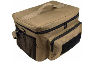 Image of Vism By Ncstar Medium Insulated Cooler Lunch Box With Molle/Pal Webbing, Tan, CVKOLM3023T