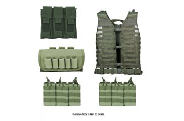 Image of Zombie Dead Ops Kit, Green - with Vest and 4 Pouches