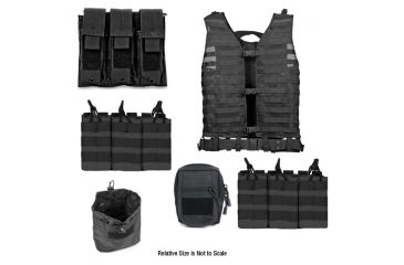 Image of Zombie Zombat Kit, Black - with Vest and 5 Pouches