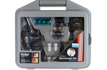 Image of Vivitar 28 Piece Microscope Kit w/Case VIV-MIC-2