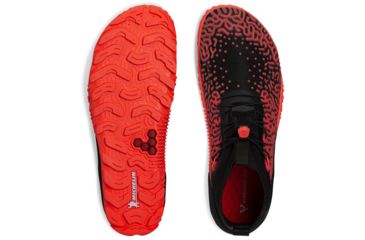 Image of Vivobarefoot Esc Tempest Trailrunning Shoes - Mens, Black Neon Coral, 42, 300099-0242