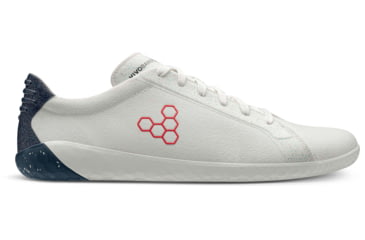 Image of Vivobarefoot Geo Court Eco Casual Shoes - Mens, White/Navy/Red, 8 US, 300134-02-41