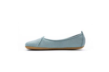 Image of Vivobarefoot Jing Jing Lace Eco Suede Casual Shoe - Womens, Dusty Blue, 35, 200016-26-35