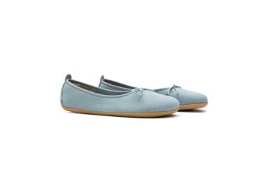 Image of Vivobarefoot Jing Jing Lace Eco Suede Casual Shoe - Womens, Dusty Blue, 35, 200016-26-35