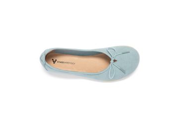 Image of Vivobarefoot Jing Jing Lace Eco Suede Casual Shoe - Womens, Dusty Blue, 35, 200016-26-35