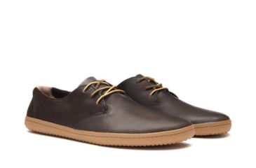 Image of Vivobarefoot Ra Ii Leather Oxford Lace-Up Shoes - Mens, Brown/Hide, 42, 300040-11-42