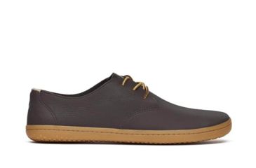 Image of Vivobarefoot Ra Ii Leather Oxford Lace-Up Shoes - Mens, Brown/Hide, 42, 300040-11-42