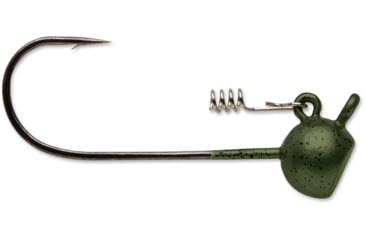 Image of VMC Stand Up Shaky Head Jig, 1/8 oz, Number 3/0 Hook, Green Pumpkin, 4pk, SSHJ18-GNPPK