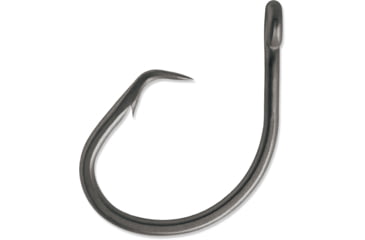 Image of VMC Tournament Circle Hook, 6X Strong, Non-Offset, Fully Forged Shank, Cone Cut Point, Coastal Black, Size 18/0, 10/Pack, 9789CB#18/0I