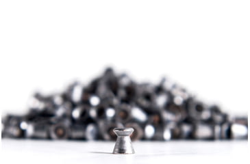 Image of Vogel LG Match .177 Cal Pellets, .53 Gram, Green Tin, 4.50 Head, 500 count, Silver, .177 wadcutter green tin-45