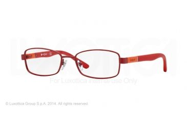 Image of Vogue BABY 88 VO3926 Progressive Prescription Eyeglasses 957S-46 - Matte Metallized Red Frame