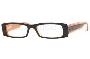 Image of Vogue Eyeglasses VO2501 with Lined Bifocal Rx Prescription Lenses 1536-5016 - Top Black/Orange 